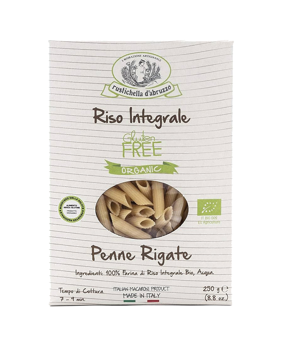 Rustichella D'Abruzzo BIO Penne aus braunem Reis Glutenfrei 250 gr