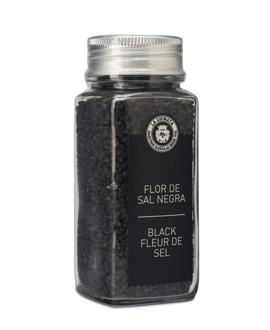 La Chinata Flower of Black Salt Jar 110 gr. - Oliva Oliva