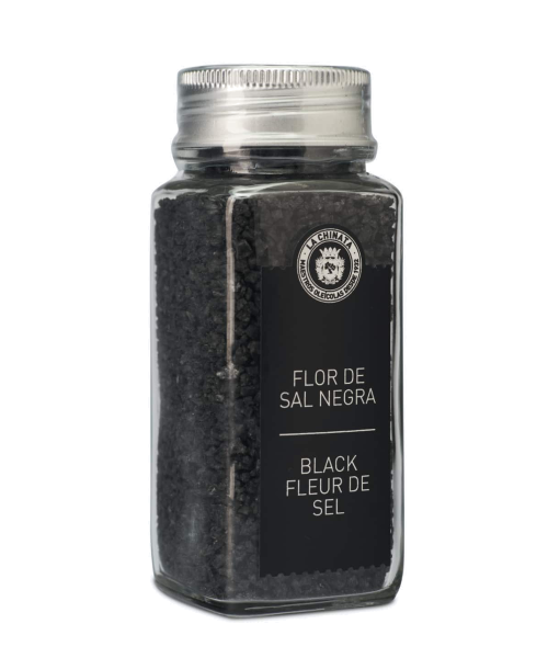 La Chinata Flower of Black Salt Jar 110 gr. - Oliva Oliva