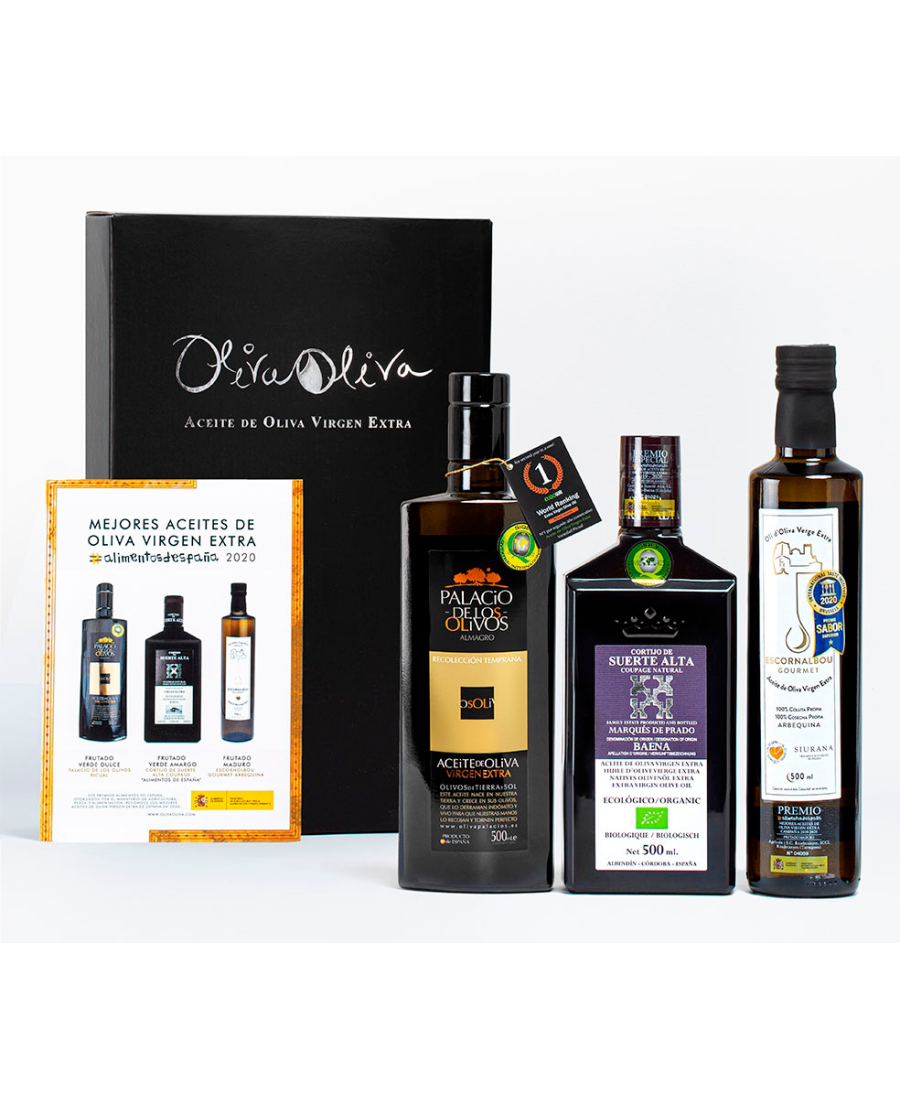 Meilleures Huiles d'Espagne 2020 dans Coffret cadeau - Oliva Oliva