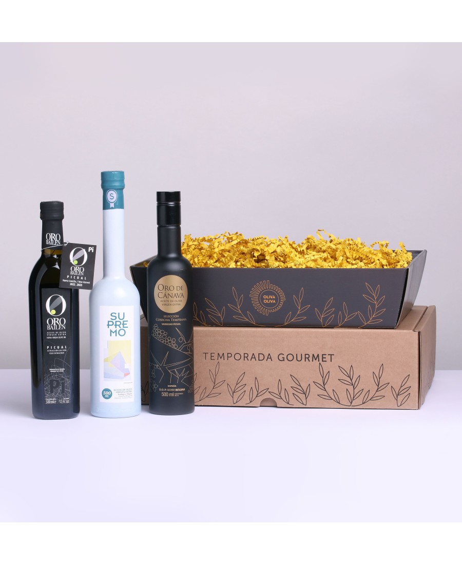 Mejores Aceites Jaén Selección 2023 - Caja regalo 3x500 ml.
