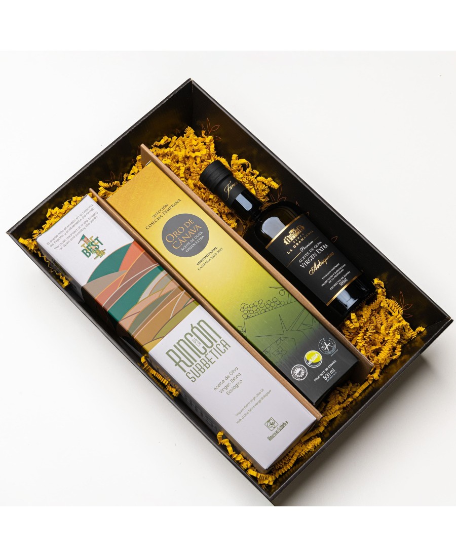 Meilleures Huiles d'Olive d'Espagne 2023 dans Coffret - Oliva Oliva