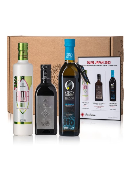 Meilleures Huiles du Monde Olive Japan 2023 Coffret - Oliva Oliva