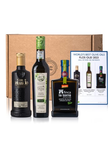 Besten Olivenöle Der Welt Flos Olei 2023 im Geschenkbox - Oliva Oliva