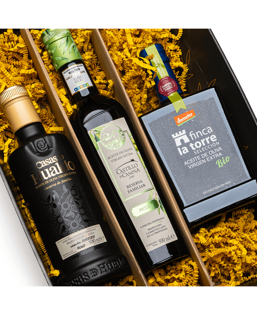 Meilleures Huiles du Monde Flos Olei 2023 dans Coffret - Oliva Oliva