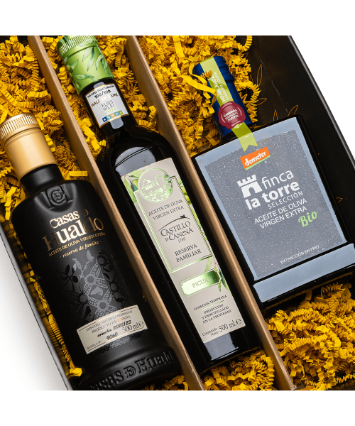 Meilleures Huiles du Monde Flos Olei 2023 dans Coffret - Oliva Oliva