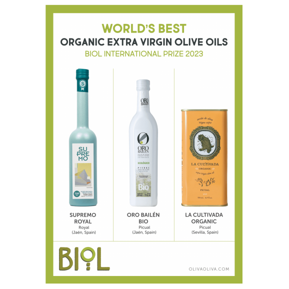 Mejores Aceites Ecológicos del Mundo BIOL 2023 - Caja regalo 3x500 ml.