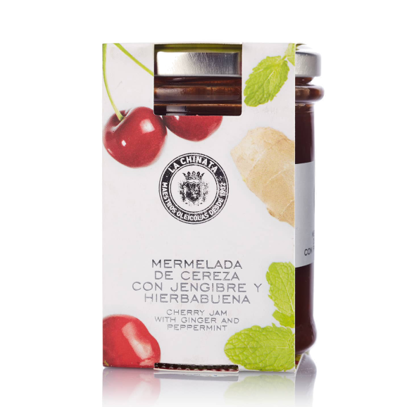 La Chinata Mermelada de Cereza con Jengibre y Hierbabuena - Tarro 210 gr.