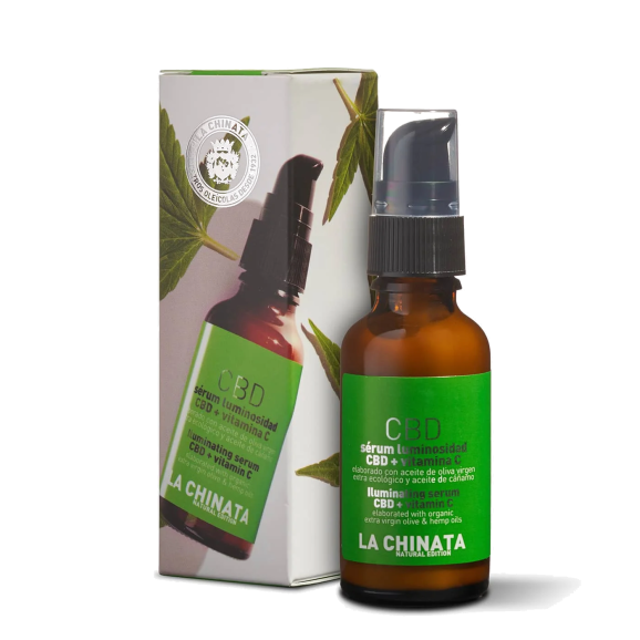 La Chinata Luminosity Serum CBD + Vitamin C 30 ml. - Oliva Oliva