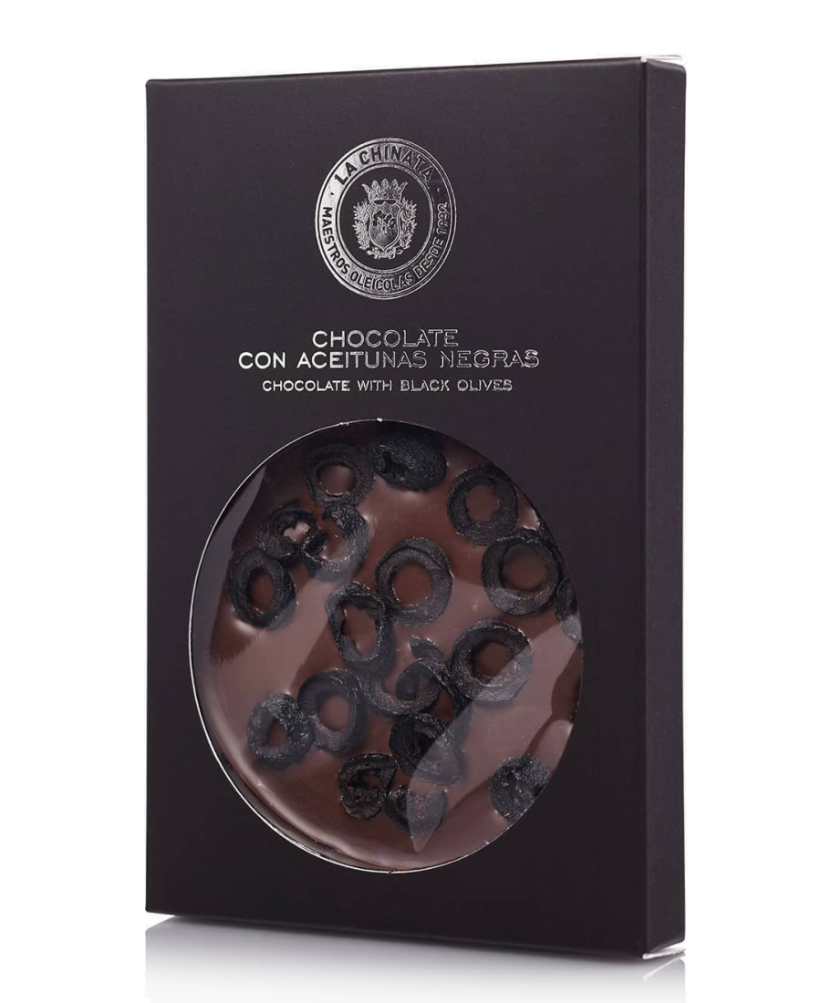 La Chinata Chocolat aux olives noires Barre 33 gr. - Oliva Oliva