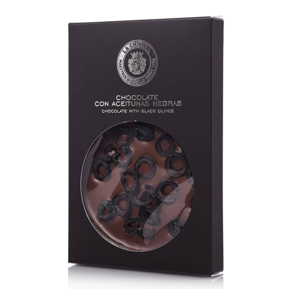 La Chinata Chocolate con aceitunas negras - Tableta 33 gr.