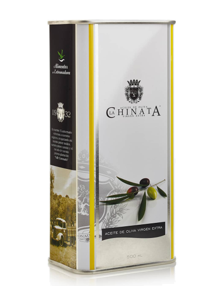 La Chinata Huile d'olive extra vierge Bidon métal 500 ml - Oliva Oliva