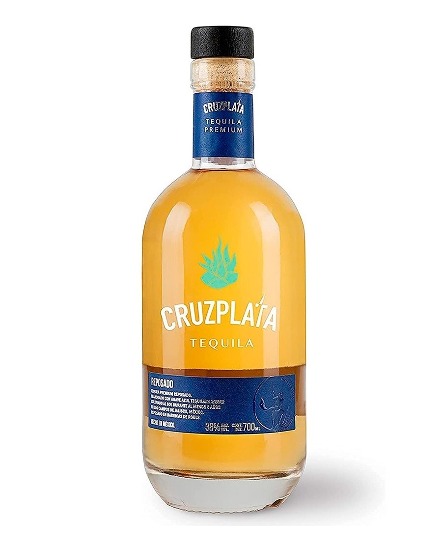Cruzplata Tequila Reposado - Botella de vidrio 700 ml.
