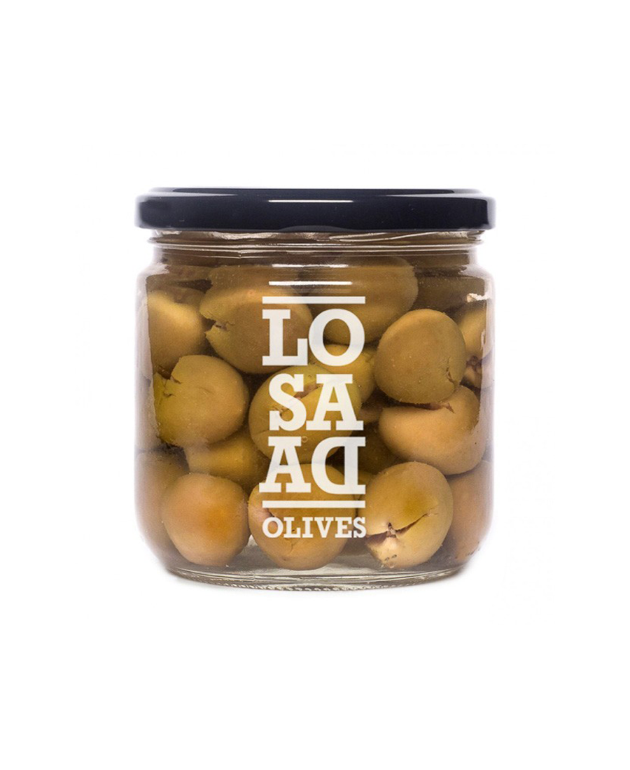 Aceitunas Losada Aloreña Oliven Glas 345 gr. - Oliva Oliva
