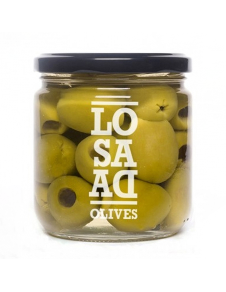 Aceitunas Losada Entsteinte Gordal-Oliven Glas 345 gr. - Oliva Oliva
