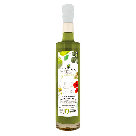 Cladium Novello Hojiblanco Glasflasche 500 ml. - Oliva Oliva