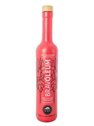 Bravoleum Picual Ecológico - Botella de vidrio 500 ml.