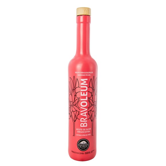 Bravoleum Picual Ecológico - Botella de vidrio 500 ml.