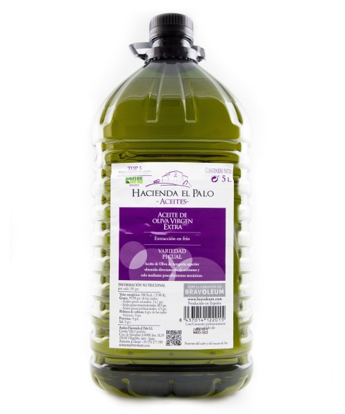 Hacienda el Palo Picual PET bottle 5 l. - Oliva Oliva