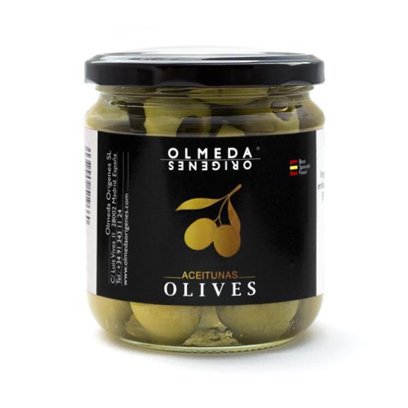 Olmeda Orígenes Entsteinte Manzanilla-Oliven 370 gr. - Oliva Oliva