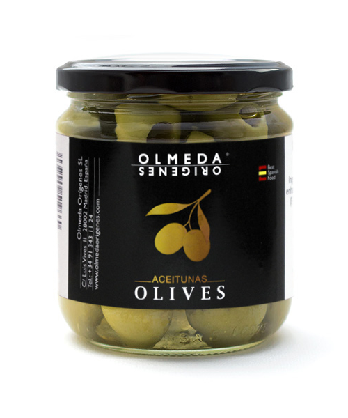 Olmeda Orígenes Pitted Manzanilla Olives Jar 370 gr. - Oliva Oliva