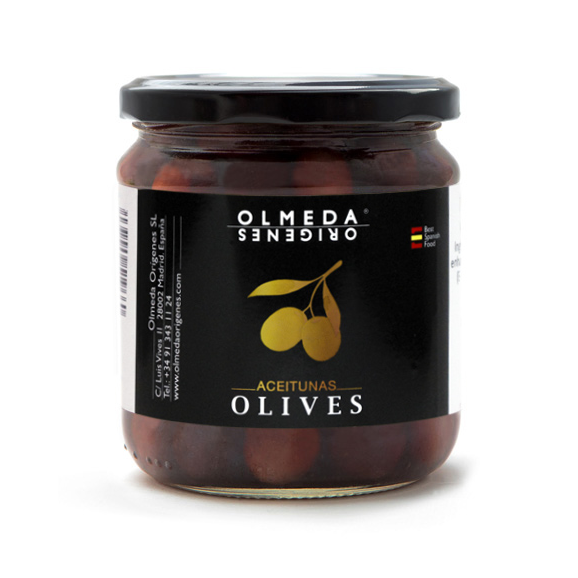 Olmeda Orígenes Cuquillo Oliven mit Stein Glas 370 gr. - Oliva Oliva