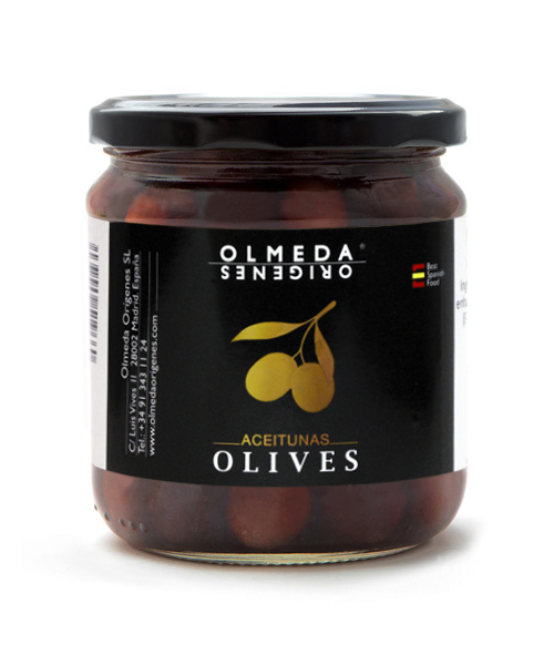 Olmeda Orígenes Olives Cuquillo avec noyau Pot 370 gr. - Oliva Oliva