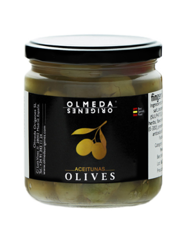 Olmeda Orígenes Olives Chupadedos Pot en verre 370 gr. - Oliva Oliva