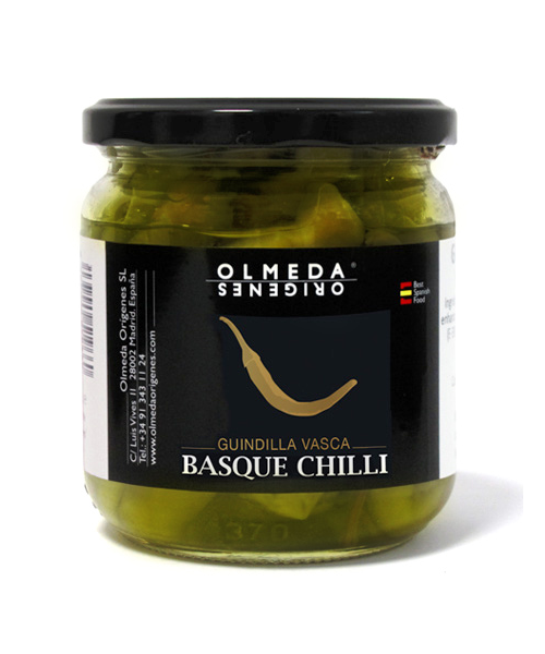 Olmeda Orígenes Baskische Chilischote Glas 370 gr. - Oliva Oliva