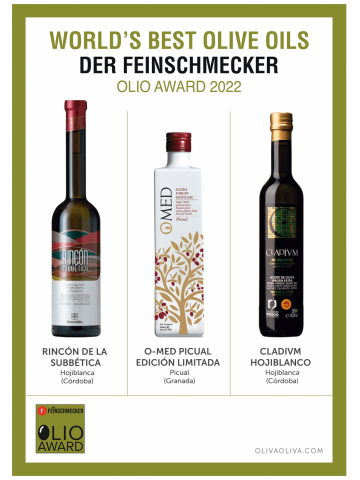 Mejores Aceites del Mundo Olio Award 2022 - Caja madera 3x500 ml. 2