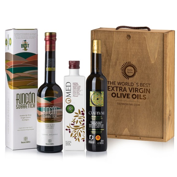 Besten Olivenöle Der Welt Olio Award 2022 im Holzkiste - Oliva Oliva