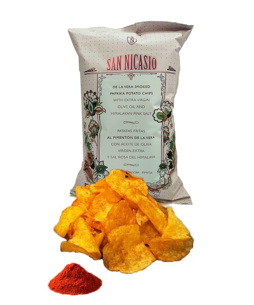 San Nicasio Chips au paprika de La Vera quantité 150g -Paquet de 150g