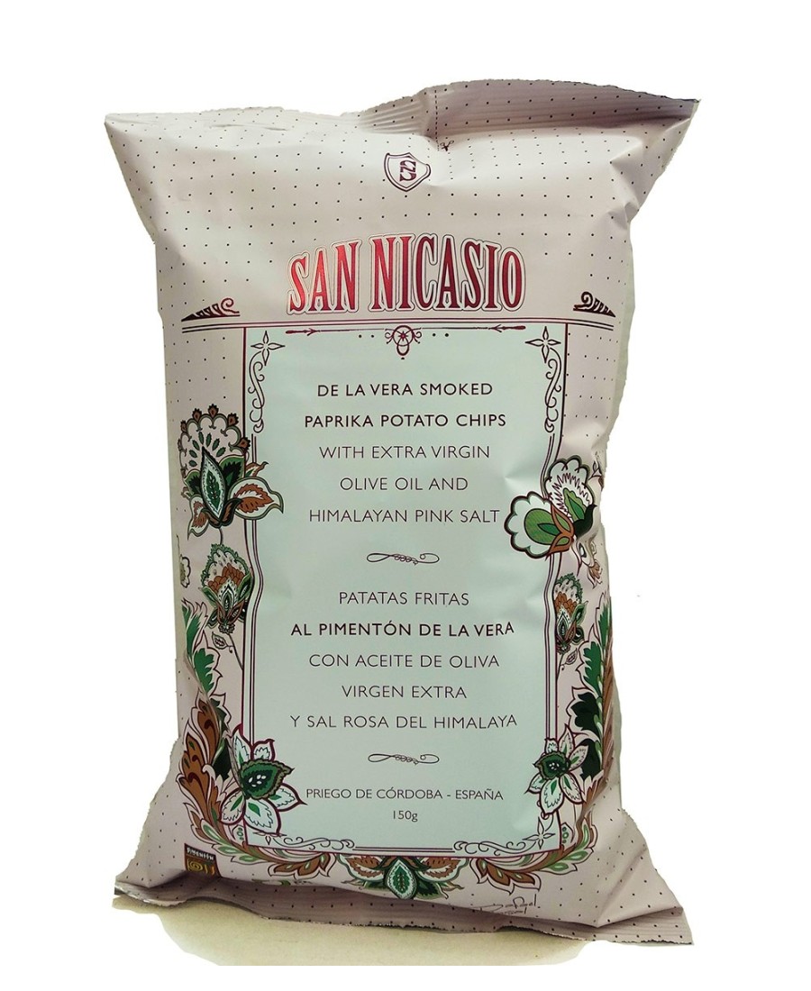 San Nicasio Chips au paprika de La Vera quantité 150g -Paquet de 150g