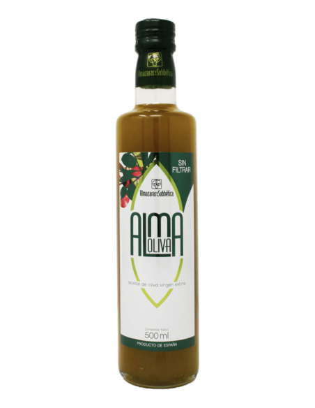 Almaoliva Fresh Unfiltered Glass bottle 500 ml. - Oliva Oliva