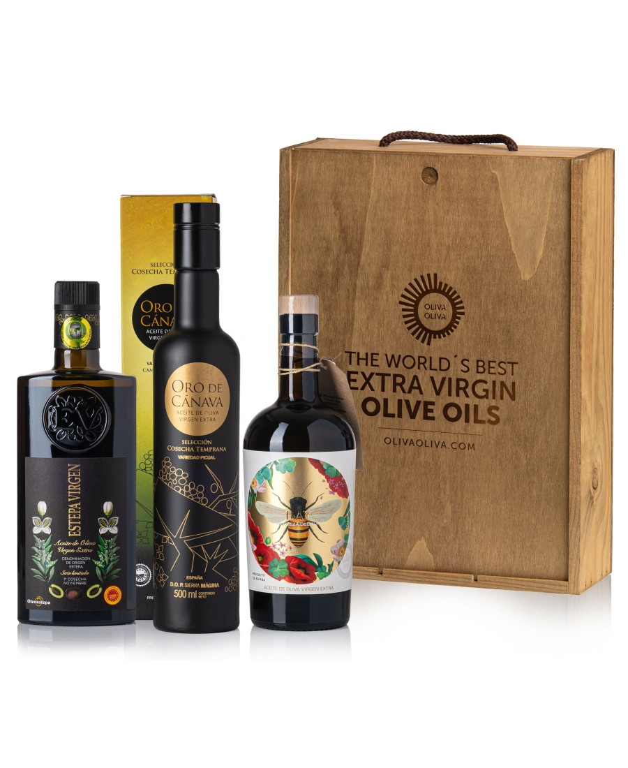 Meilleures Huiles du Monde Mario Solinas 2023 Coffret - Oliva Oliva