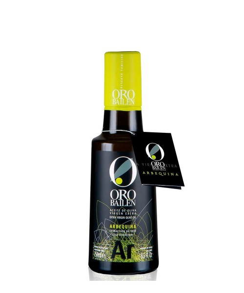 aceite de oliva oro bailén reserva familiar arbequina botella de vidrio de  250ml 