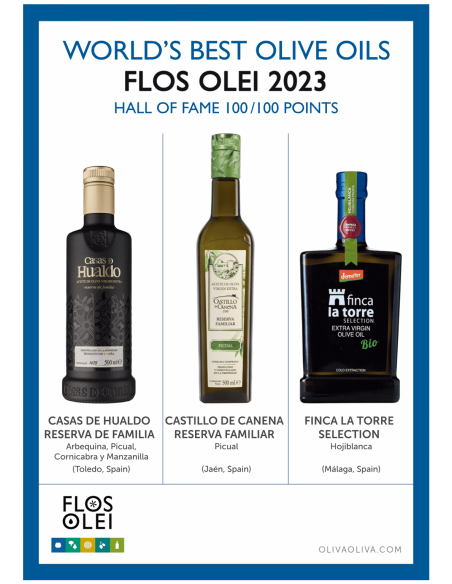 World's Best Olive Oils Flos Olei 2023 in Wooden box - Oliva Oliva