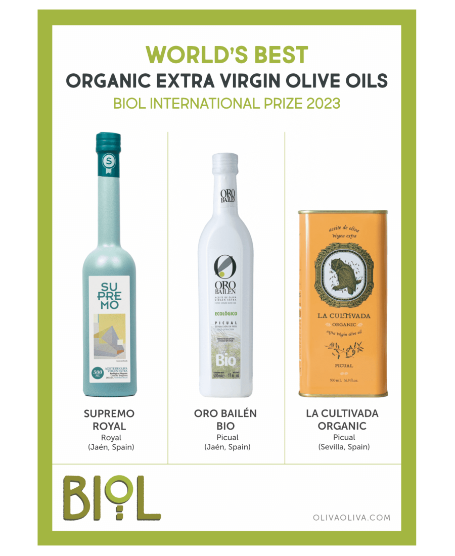 World's Best Organic Olive Oils BIOL 2023 in Gift box - Oliva Oliva