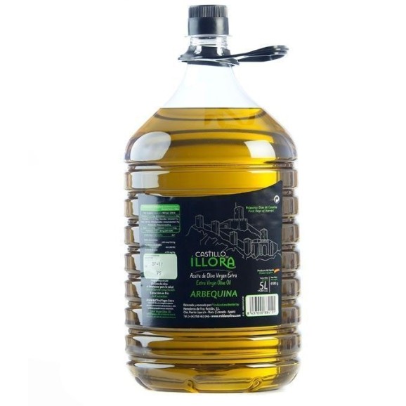 Castillo de Íllora Arbequina Plastikkaraffe 5 l. - Oliva Oliva