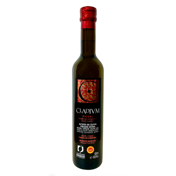 Cladium Picual - Botella de vidrio 500 ml.