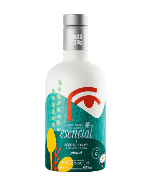 Esencial Verde Temprano Picual Glass bottle 500 ml. - Oliva Oliva