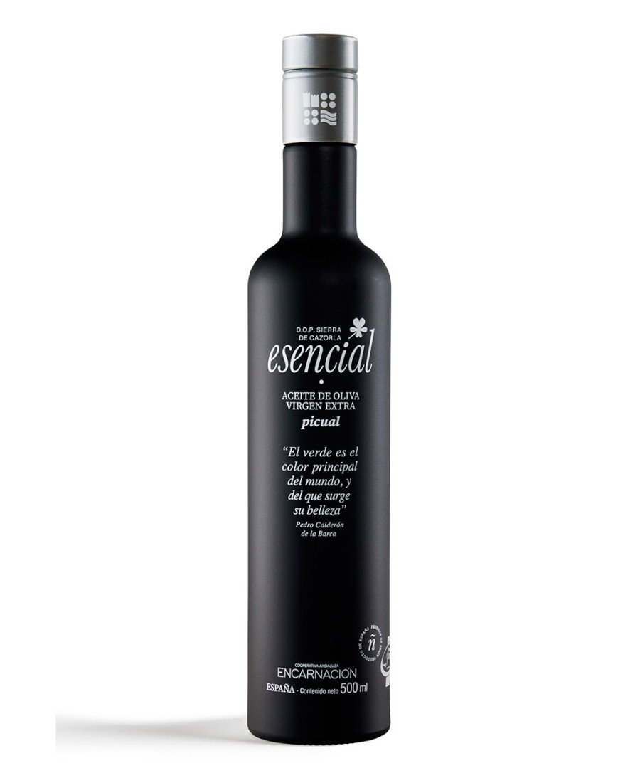Esencial Verde Temprano Serie Limitada - Picual botella vidrio 500ml. + estuche