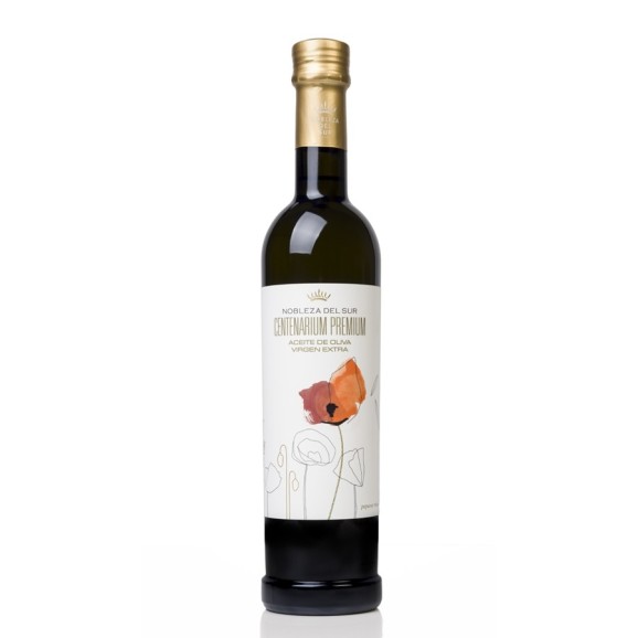olive oil  nobleza del sur centenarium premium glass bottle 500 ml