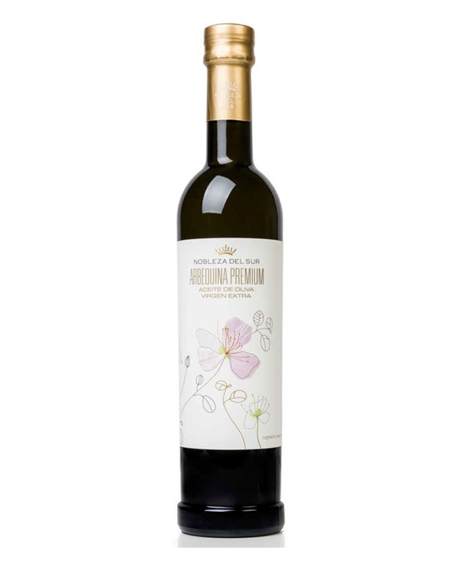 huile d'olive  nobleza del sur centenarium arbequina bouteille en verre 500 ml