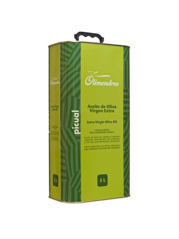aceite de oliva Olimendros Picual - Lata 5 l.