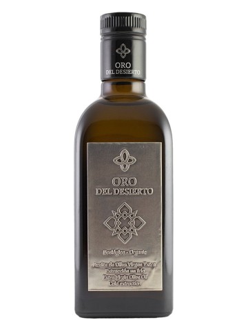 Oro del Desierto Coupage - Quadratische Glasflasche 500 ml.