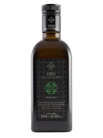 Oro del Desierto Picual - Frasca de vidrio 500 ml.