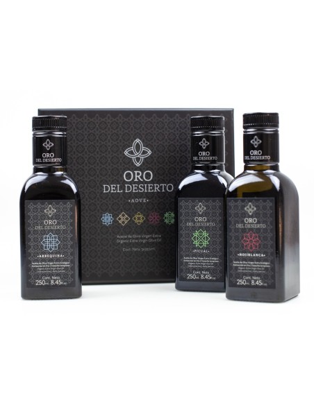 Oro del Desierto Coffret Cadeau 3 Bouteilles 250 ml. - Oliva Oliva
