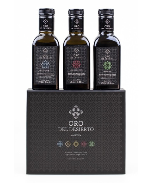 Oro del Desierto Estuche Regalo 3 Frascas 250 ml. - Oliva Oliva