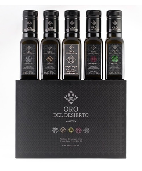 Oro del Desierto Gift Box 5 Glass bottles 100 ml. - Oliva Oliva